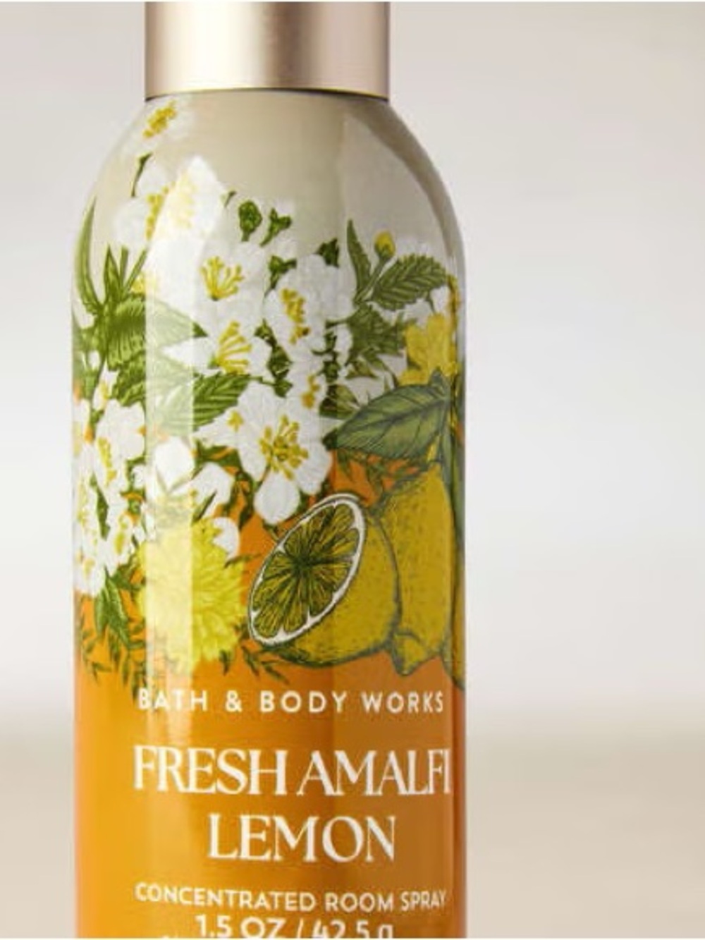 Bath & Body Works Fresh Amalfi Lemon Spray — Yellow, White, Green